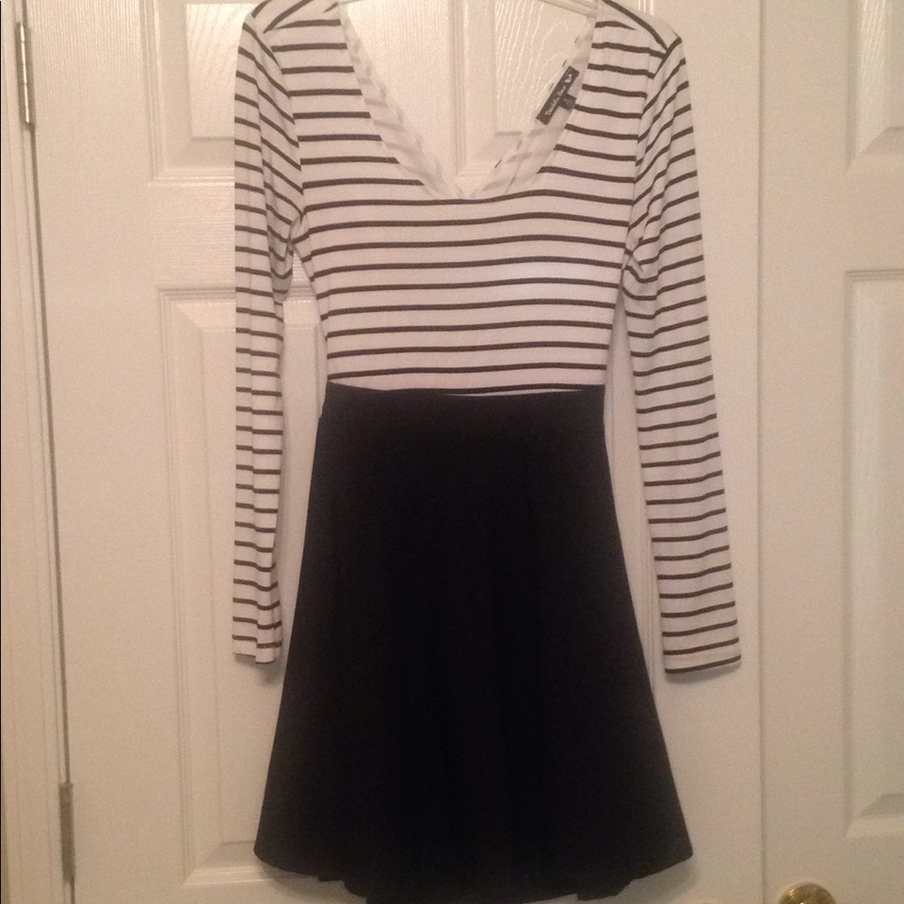 Black and white dress